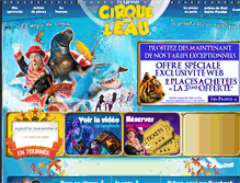 Tablet Screenshot of cirquesurleau.com